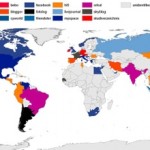 Carte mondiale des reseaux sociaux