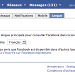 Facebook en français